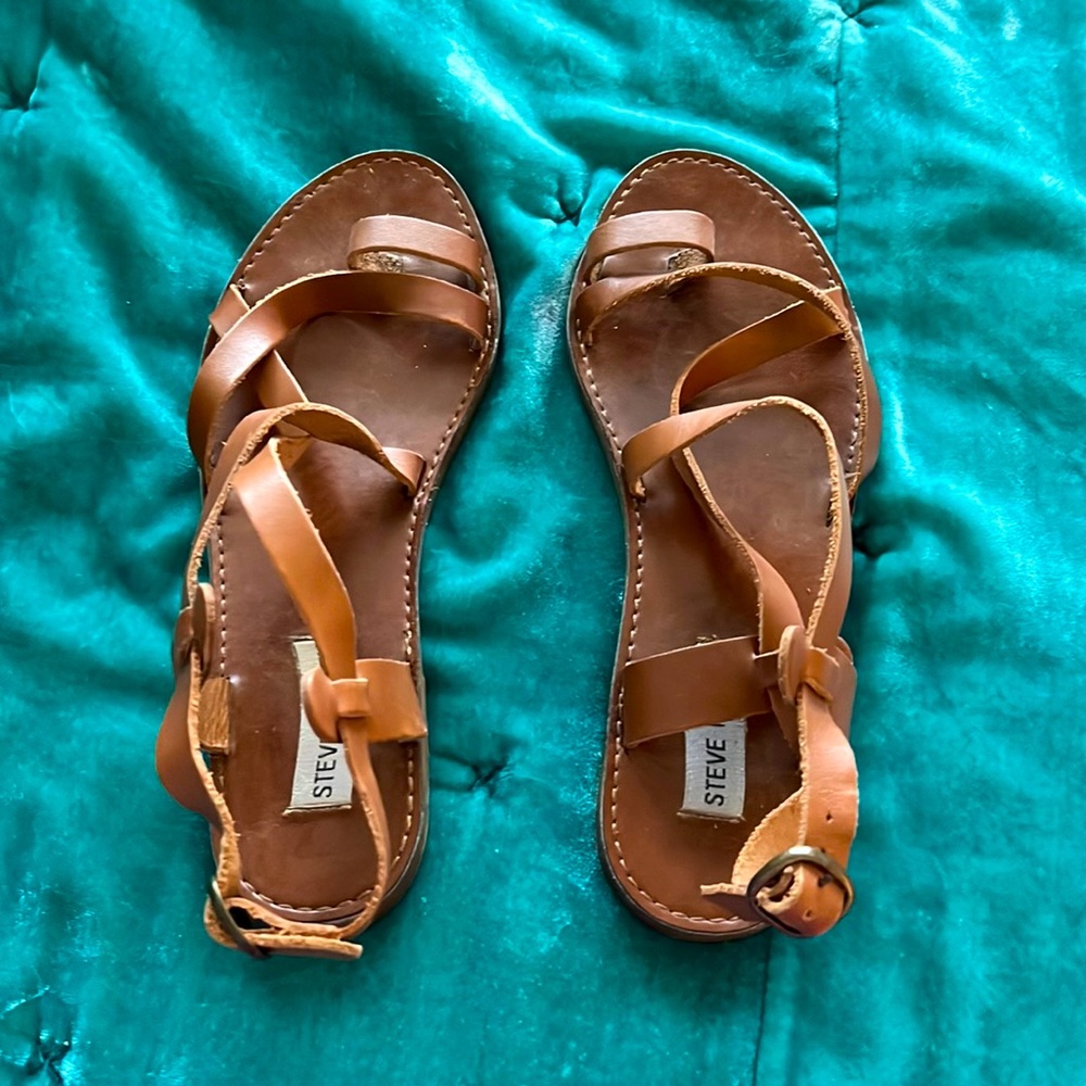 Steve Madden brown leather sandals
